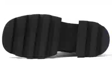 STOOSHE Chelsea Boots Thick Sole Side Zipper Black