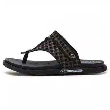 潮泽 时尚潮流 防磨人字拖鞋 男款