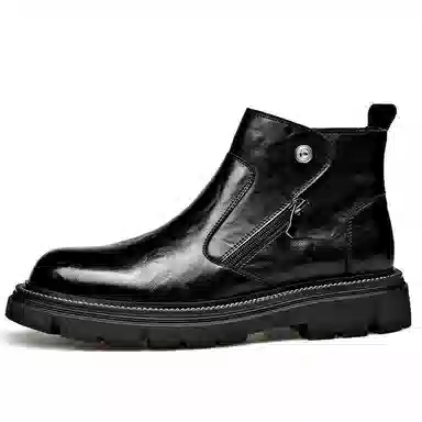 LUOMAIKE Casual Fleece Ankle Boots Men