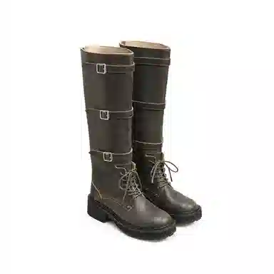Lost in Echo High Boots Green