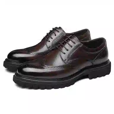 LAORENTOU Business Leather Shoes 3.5cm