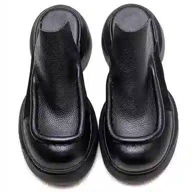 杰骤 厚底外穿  时尚潮流包头拖鞋 女