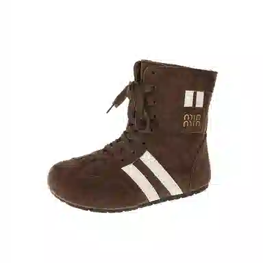 SHUMO Retro Double Stripe Boots