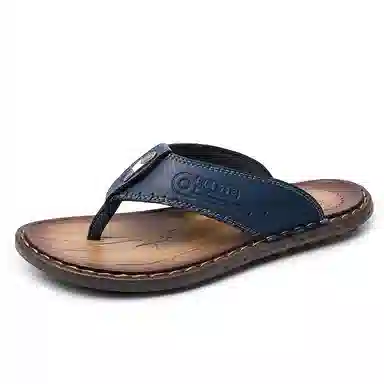 潮泽 时尚简约 防磨人字拖鞋 男款