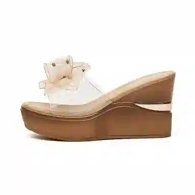 DAPHNE Classic Platform Sandals Champagne