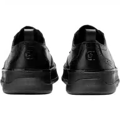 Cole Haan Brogue Lace-Up Platform Oxford Black