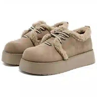 DAPHNE Suede Ankle Snow Boots