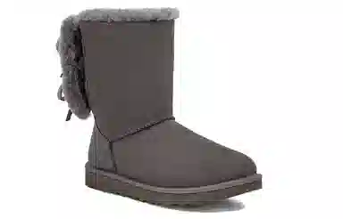 UGG Classic Double Bow Short Charcoal