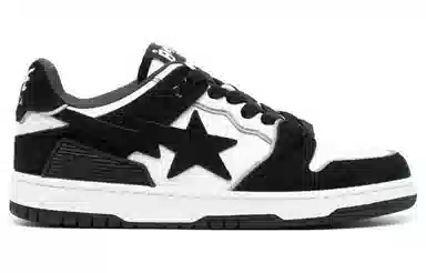 A BATHING APE SK8 STA Black White