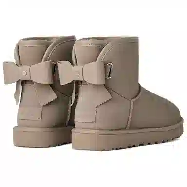 UGG Ultra Mini Bailey Bow Pebble Grey