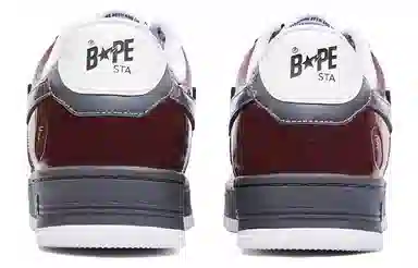 A BATHING APE STA Burgundy Grey