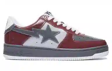 A BATHING APE STA Burgundy Grey