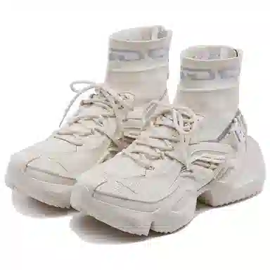 OGR MECHA Couture Tactical Boots Beige