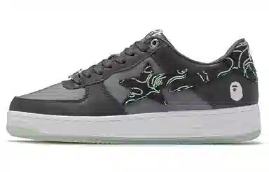 A BATHING APE STA Digital Camo Black Green