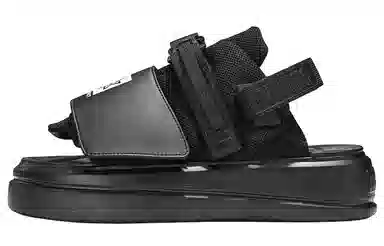 NORVINCY Platform Sport Sandals Black