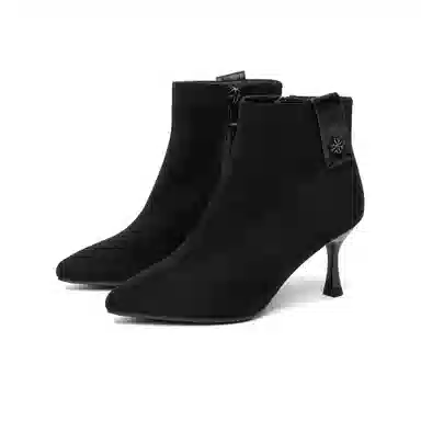 GEMEIQ Metal Heel Ankle Boots