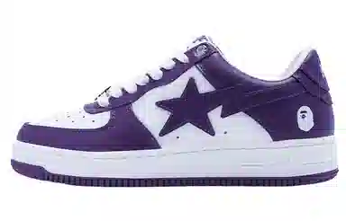A BATHING APE STA White Purple