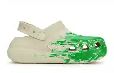 Crocs Crush Clog Bone White Green