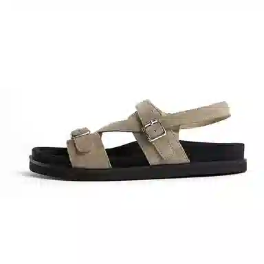 marie claire Basil Khaki Sandals