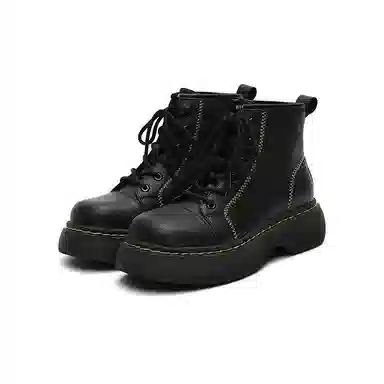 MASOOMAKE Thick Sole Lace-up Martin Boots 5cm Women