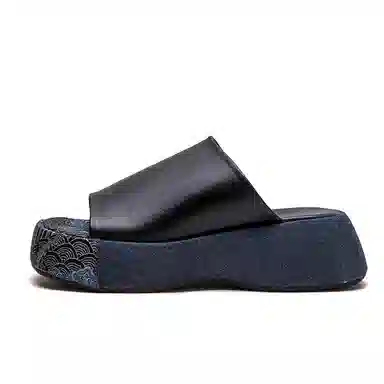 Jiezhou Retro Embroidered Slides
