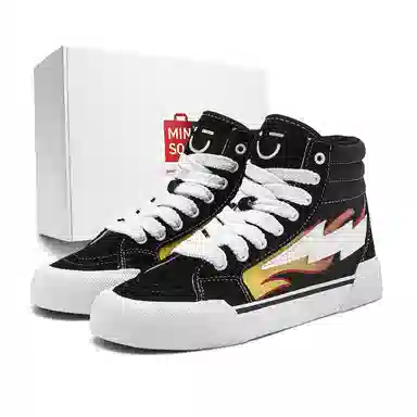 MINISO Flame High-Top Canvas Sneakers