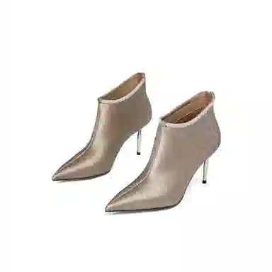 ELLE Elegant Rhinestone Ankle Boots 8.5cm