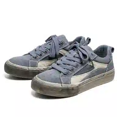 Mengsai Low Canvas Sneakers