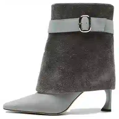 Nine West Neil Heel Ankle Boots 8cm
