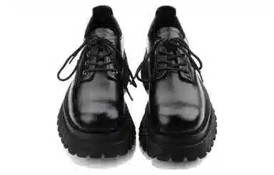 HANQIAORIJI Black Blood Series Derby Shoes