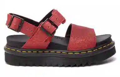 Dr. Martens Platform Sandals Red