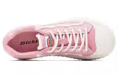 Dickies Low Canvas Sneakers White Peach Pink