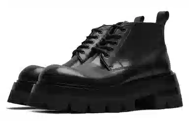 Viplander Thick Sole Martin Boots 8cm Black