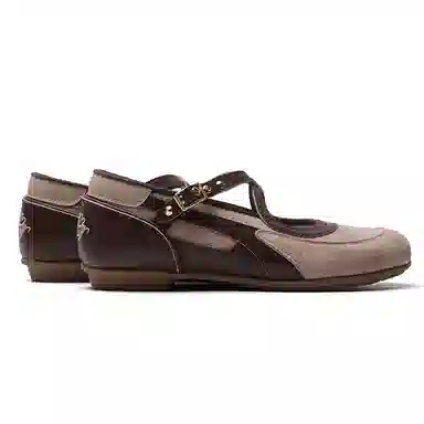 Mule Donkey Mary Jane Mocca Brown