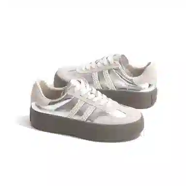 Lao Miao Low Top Silver