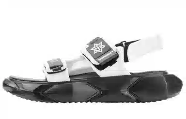 NORVINCY Fashion Platform Sandals Black White