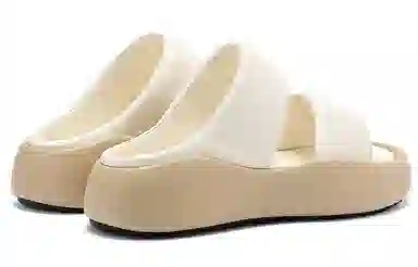 C°BANNER PU Slide Sandals Beige