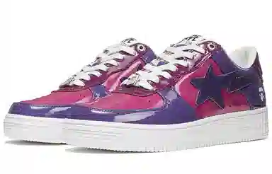 A BATHING APE STA Purple White