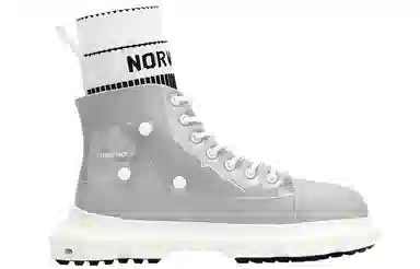 NORVINCY High-Top Sock Boots Light Grey