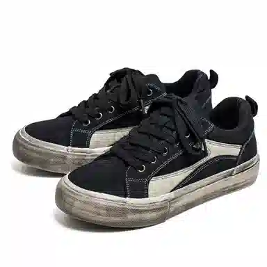 Mengsai Low Canvas Sneakers