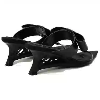 Daphne Lab Sugar-Free Bow Heels Black