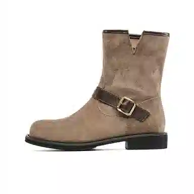 EBLAN Short Boots Khaki