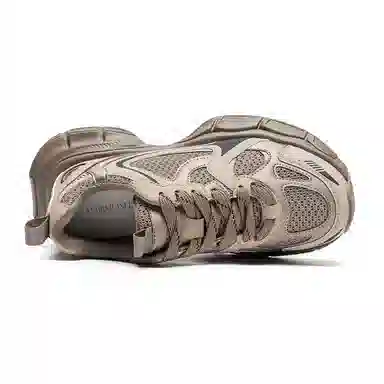 公猴 织物 舒适百搭休闲 防滑耐磨透气轻便增高 低帮 老爹鞋 女款