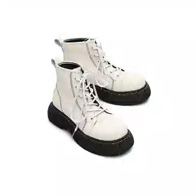 MASOOMAKE Thick Sole Lace-up Martin Boots 5cm Women