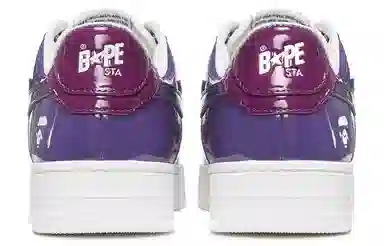 A BATHING APE STA Purple White