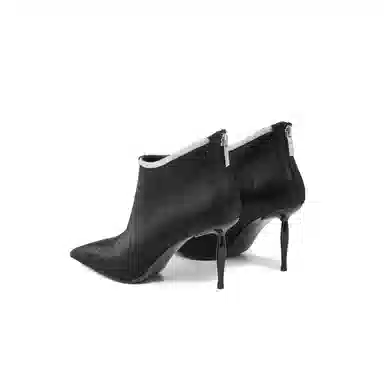 ELLE Elegant Rhinestone Ankle Boots 8.5cm