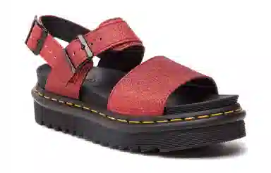 Dr. Martens Platform Sandals Red