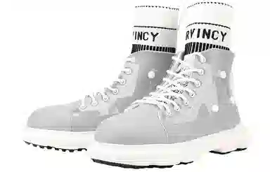 NORVINCY High-Top Sock Boots Light Grey