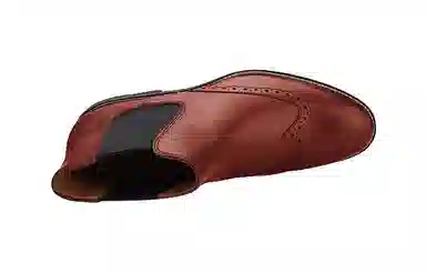 迪迈奇 皮革 布洛克舒适潮流时尚 短筒 切尔西靴 男款