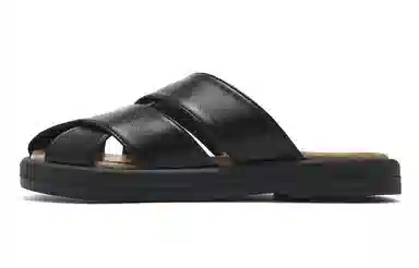 EBLAN Cross Strap Clog Black